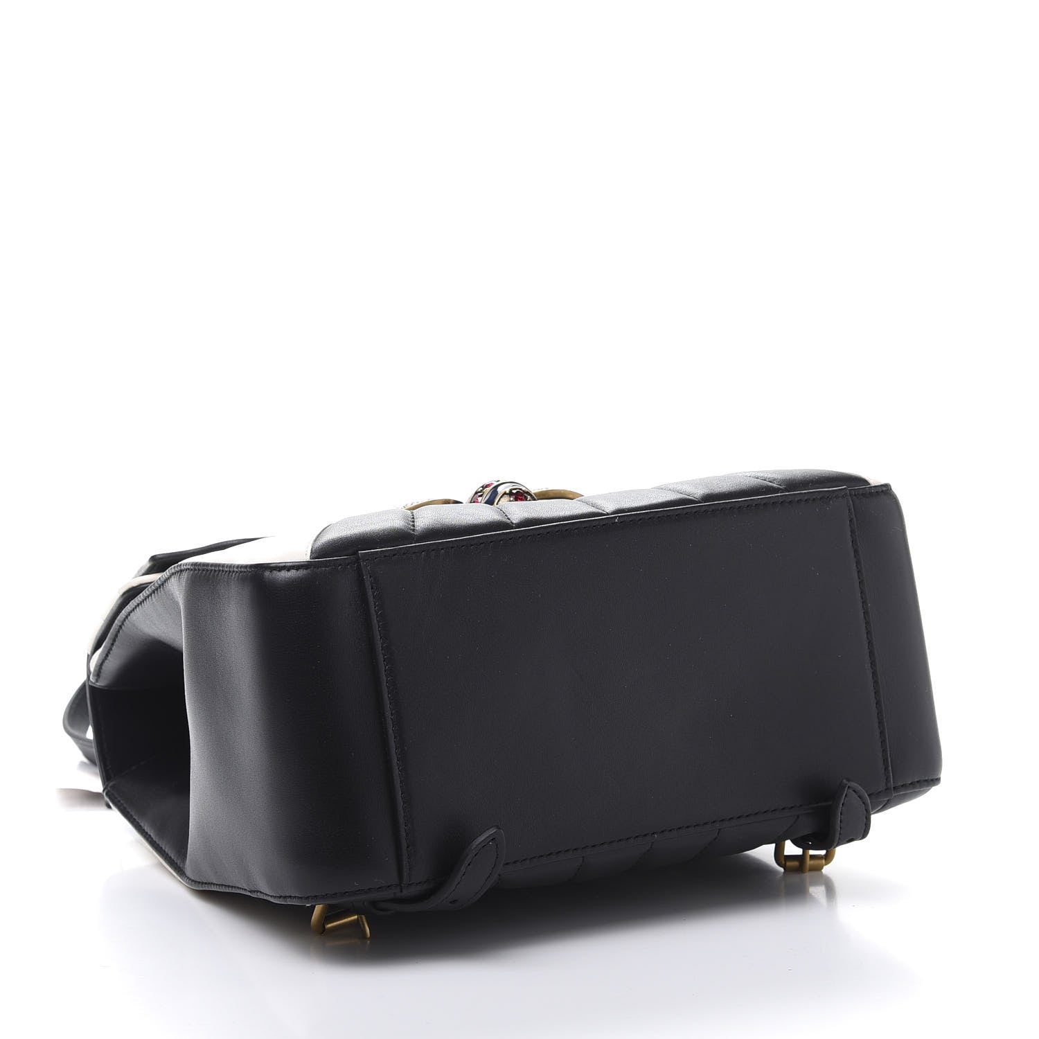 Gucci Calfskin Bamboo Trapuntata Queen Margaret Backpack Mystic White Black 3 of 14