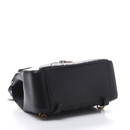 Gucci Calfskin Bamboo Trapuntata Queen Margaret Backpack Mystic White Black 3 of 14
