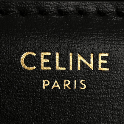 Celine Shiny Calfskin Triomphe Shoulder Bag Black 6 of 11