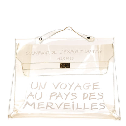 Hermes Vinyl Souvenir De L'Exposition Kelly Transparent 1 of 18