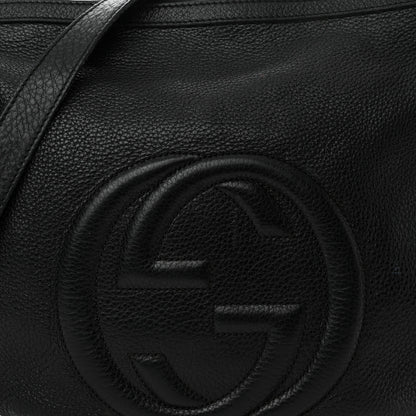 Gucci Pebbled Calfskin Medium Soho Hobo Black 8 of 18