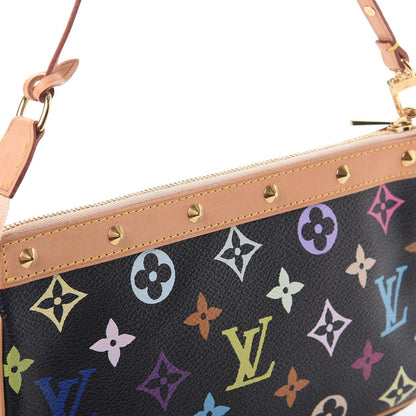 Louis Vuitton Monogram Multicolor Pochette Accessories Black 9 of 9