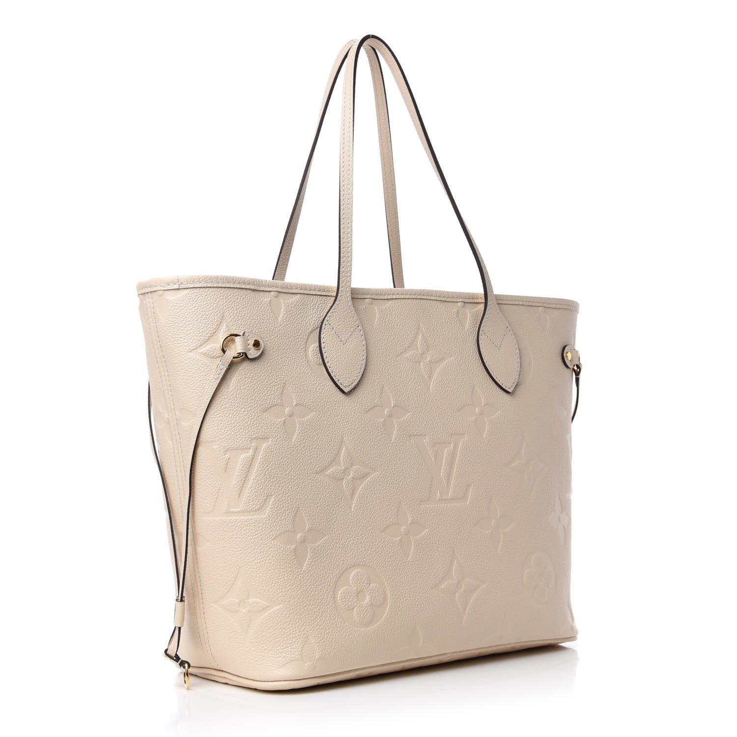 Louis Vuitton Empreinte Monogram Giant Neverfull MM Cream 3 of 10