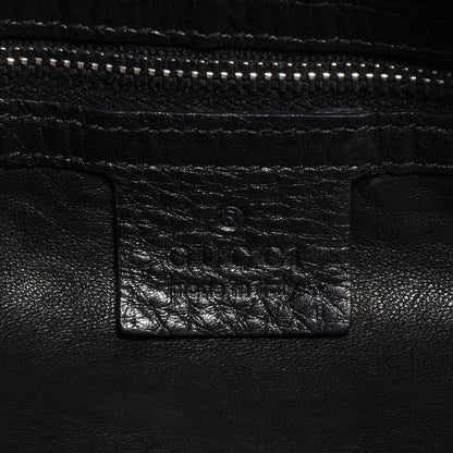 Gucci Leather Icon Bit Medium Shoulder Bag Black 6 of 8