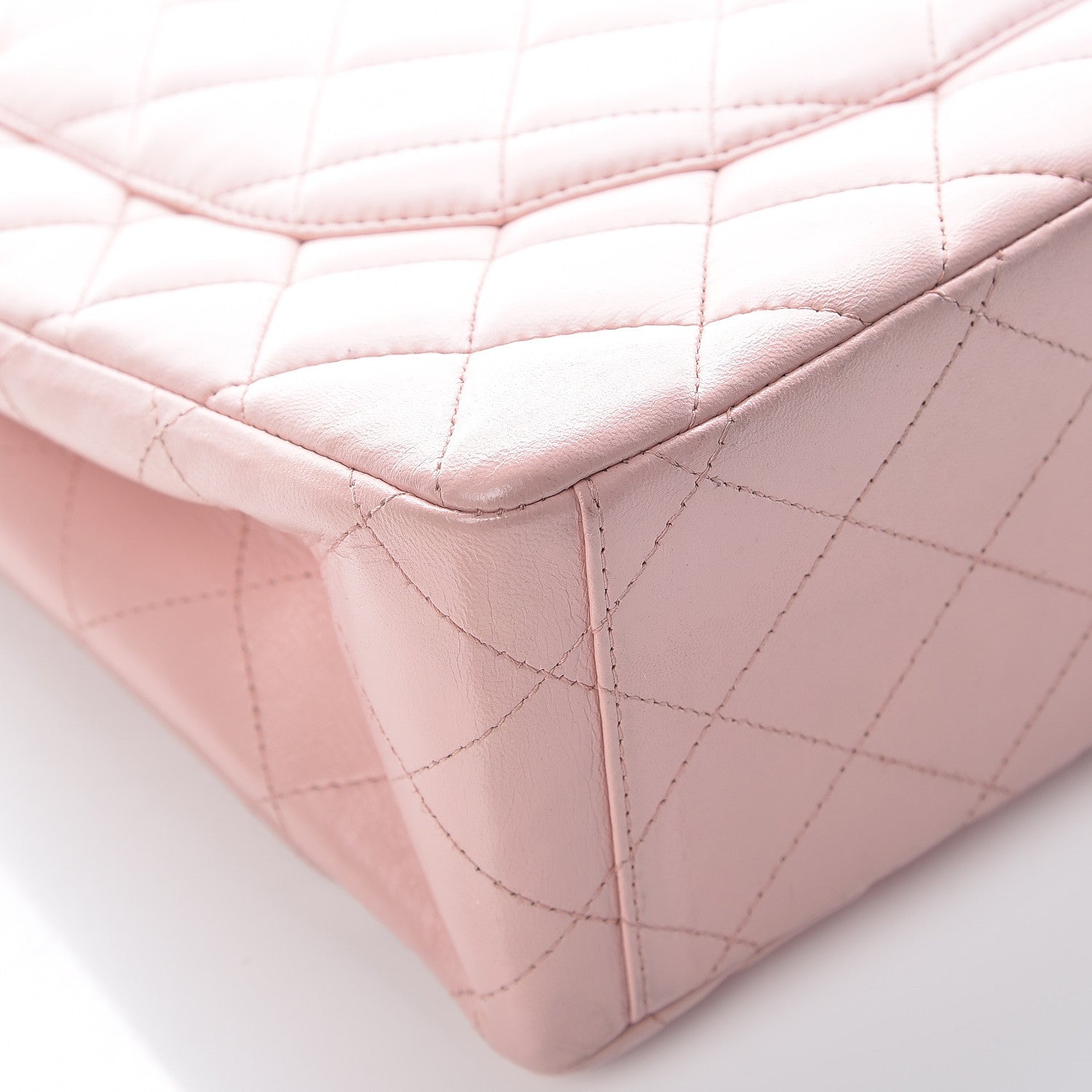 Chanel Lambskin Quilted Maxi Single Flap Pink 16 of 19