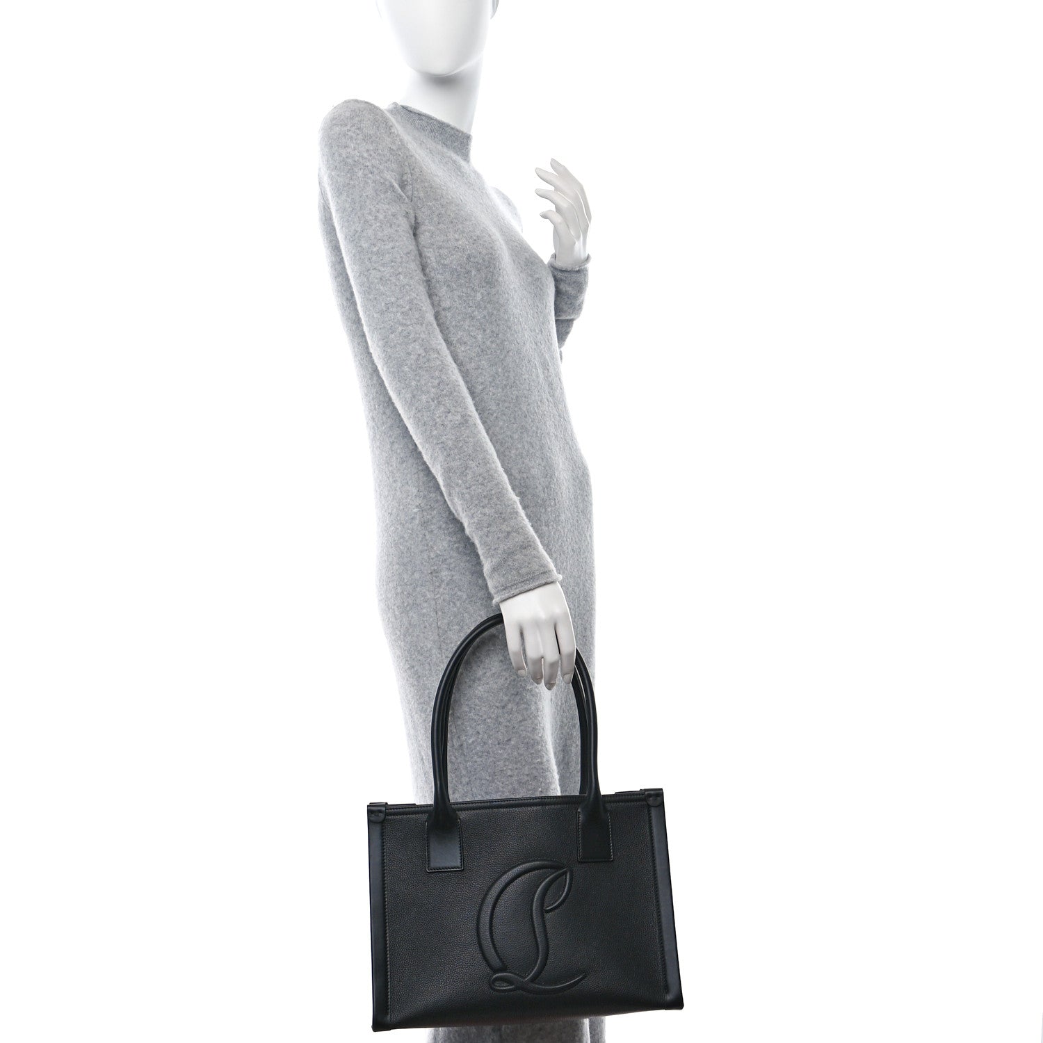 Christian Louboutin Calfskin Empire Small By My Side Tote Black 2 of 8