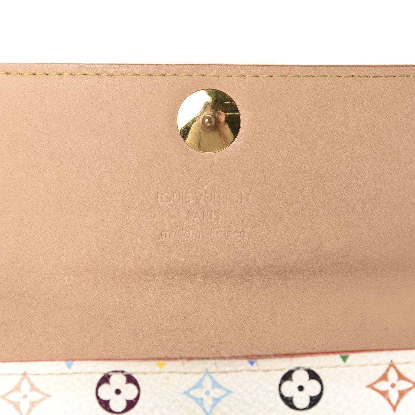 Monogram Multicolor Sarah Wallet White