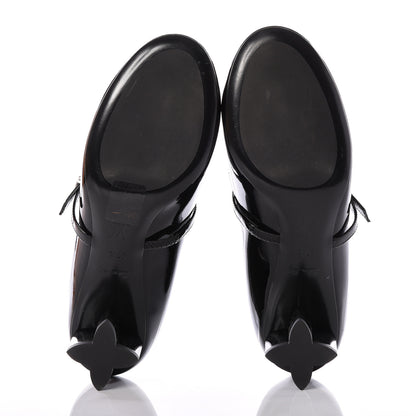 Louis Vuitton Patent Uniformes Silhouette Pumps 37.5 Black 6 of 11