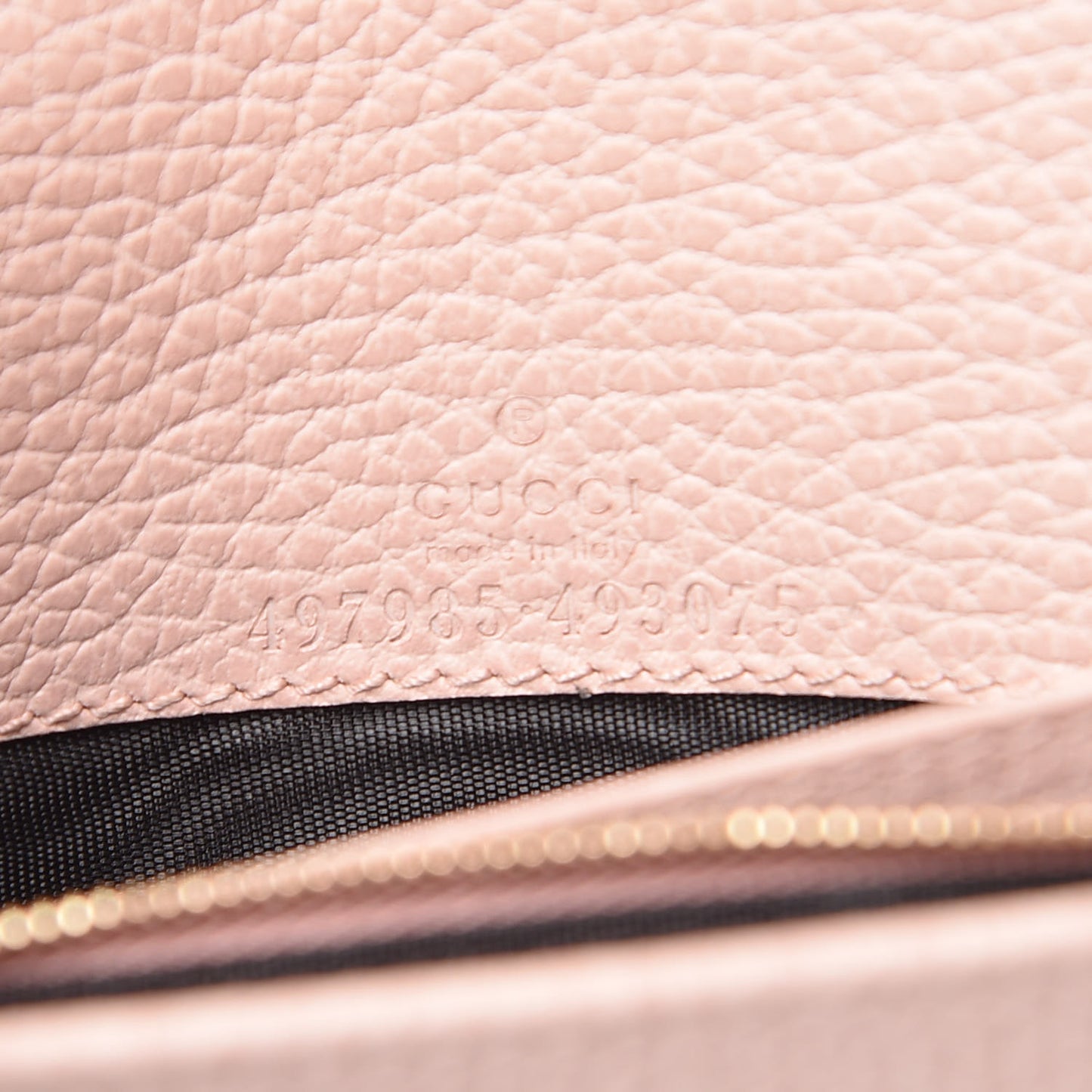Dollar Calfskin Mini GG Marmont Chain Wallet Perfect Pink