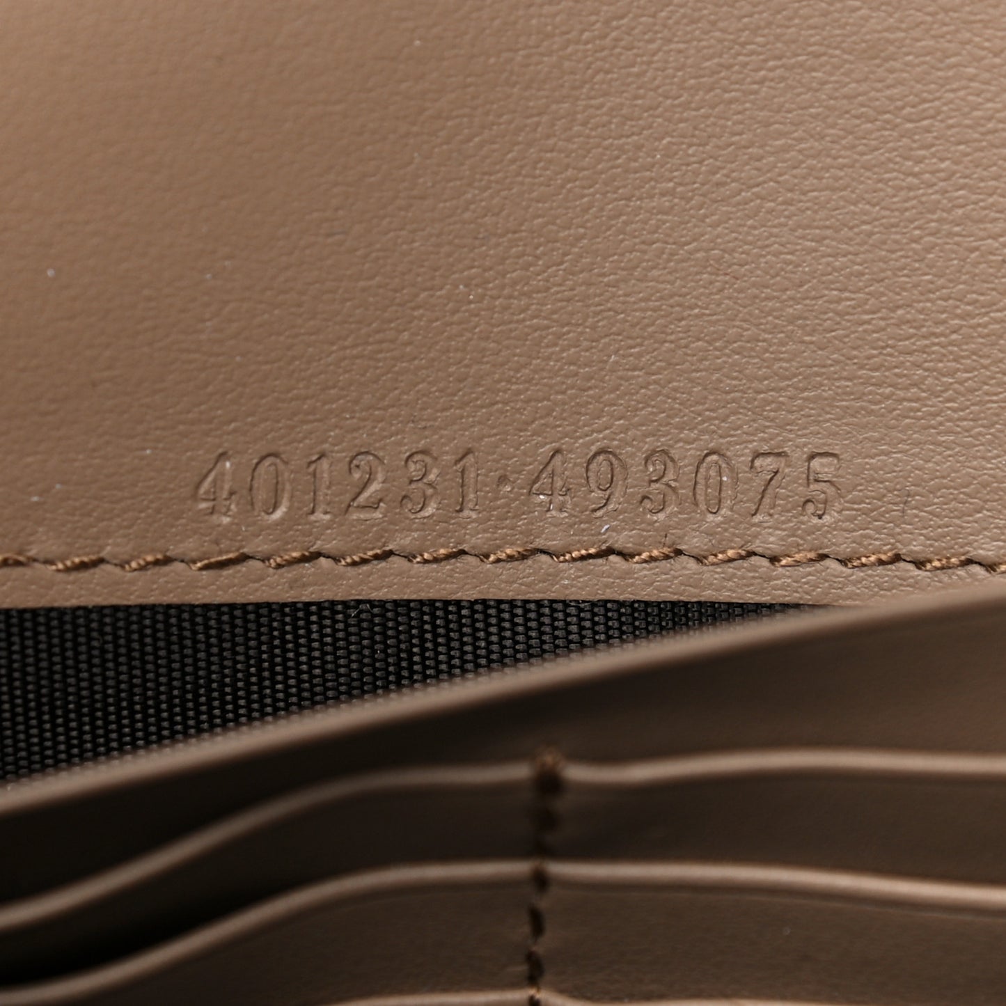 GG Supreme Monogram Mini Dionysus Chain Wallet Beige Taupe