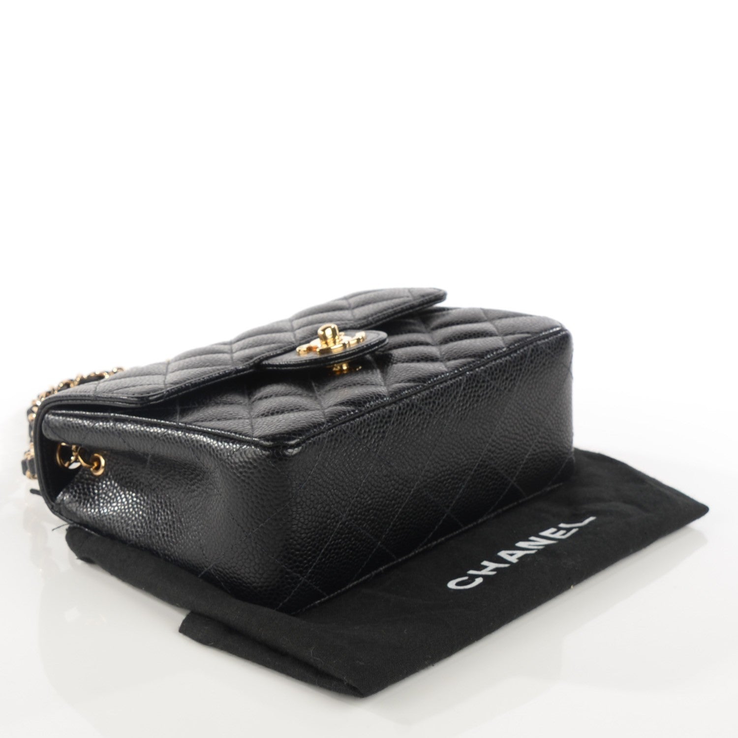 Chanel Caviar Quilted Mini Square Flap Black 4 of 9