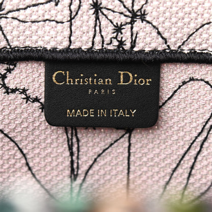 Christian Dior Canvas Embroidered Medium Zodiac Book Tote Latte Multicolor 6 of 10