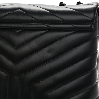 Saint Laurent Calfskin Y Quilted Monogram Medium Loulou Chain Satchel Black 12 of 12