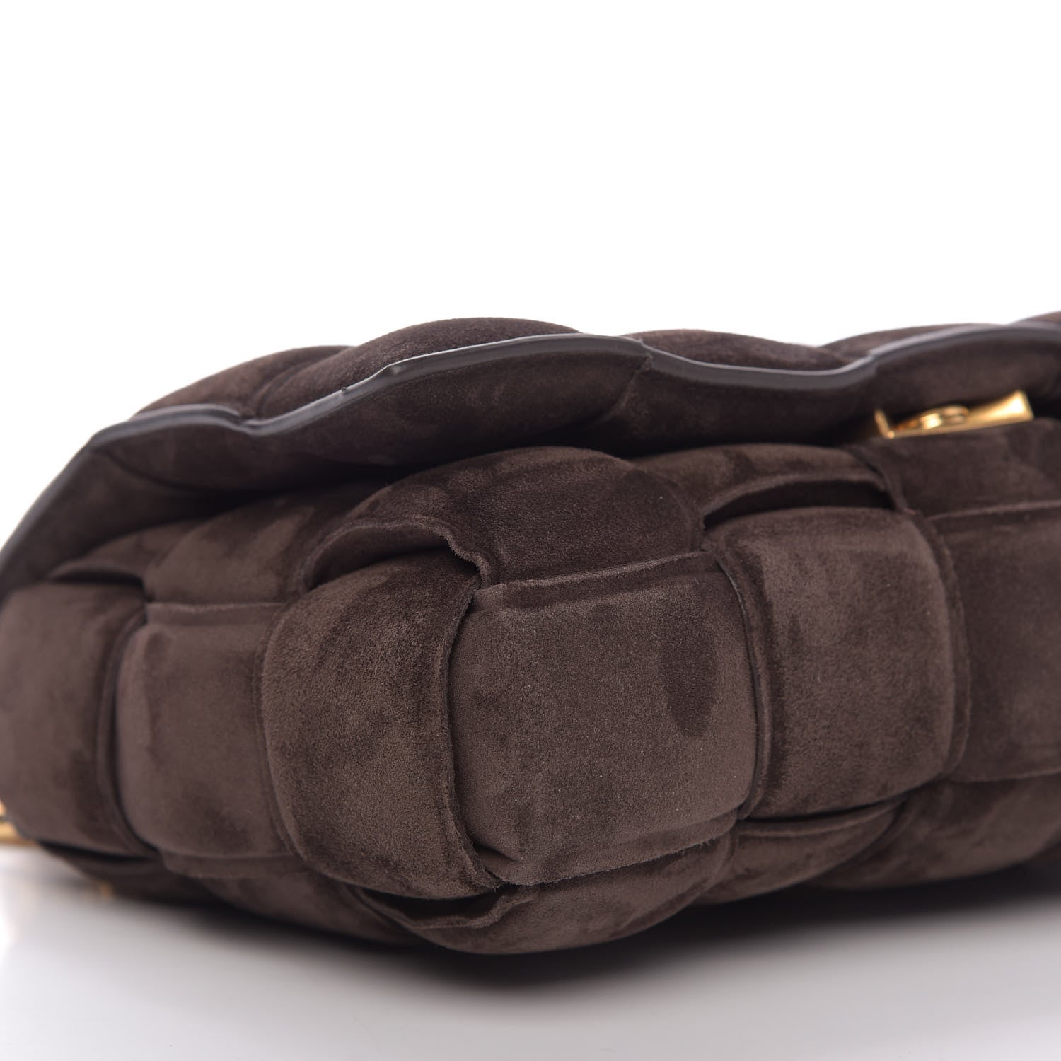 Bottega Veneta Suede Maxi Intrecciato Padded Chain Cassette Crossbody Bag Fondant 6 of 9