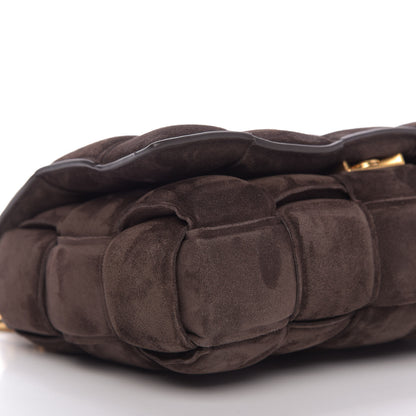 Bottega Veneta Suede Maxi Intrecciato Padded Chain Cassette Crossbody Bag Fondant 6 of 9