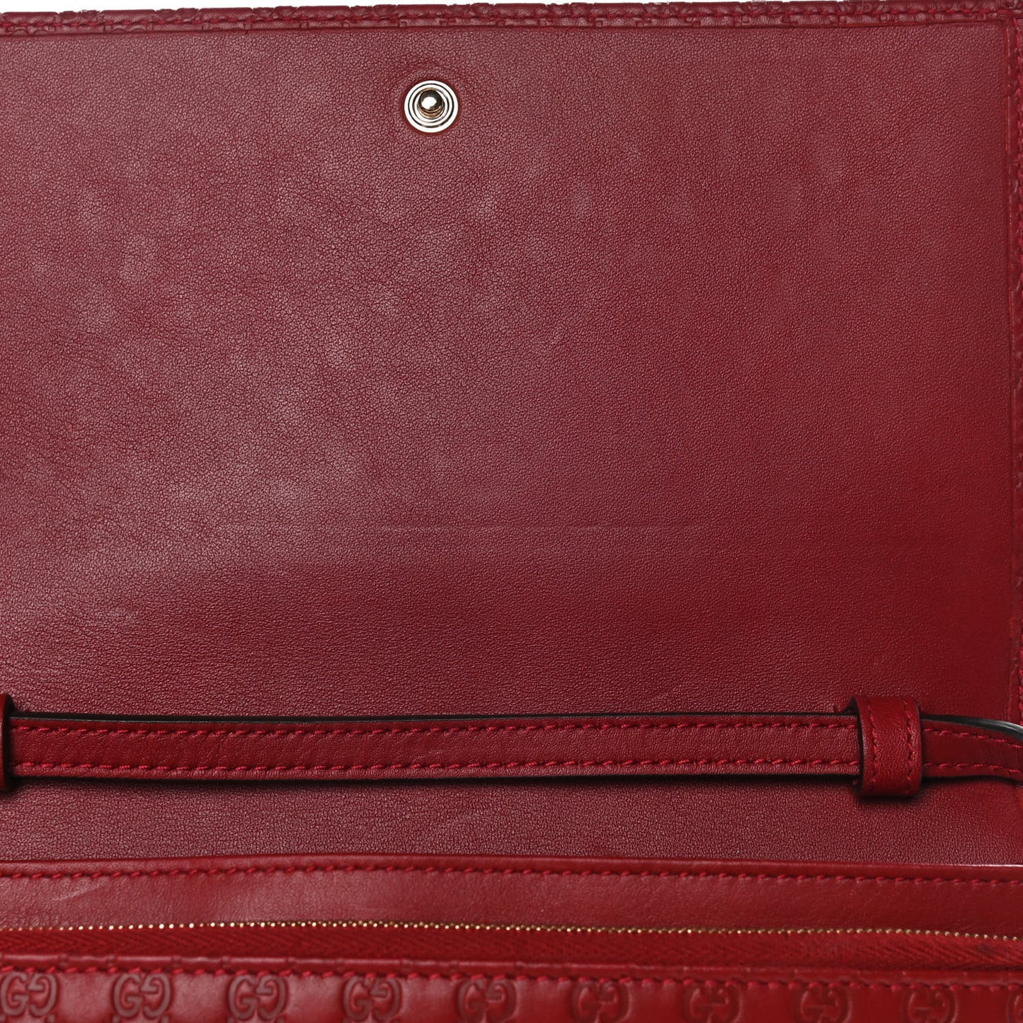 Microguccissima Crossbody Wallet Red