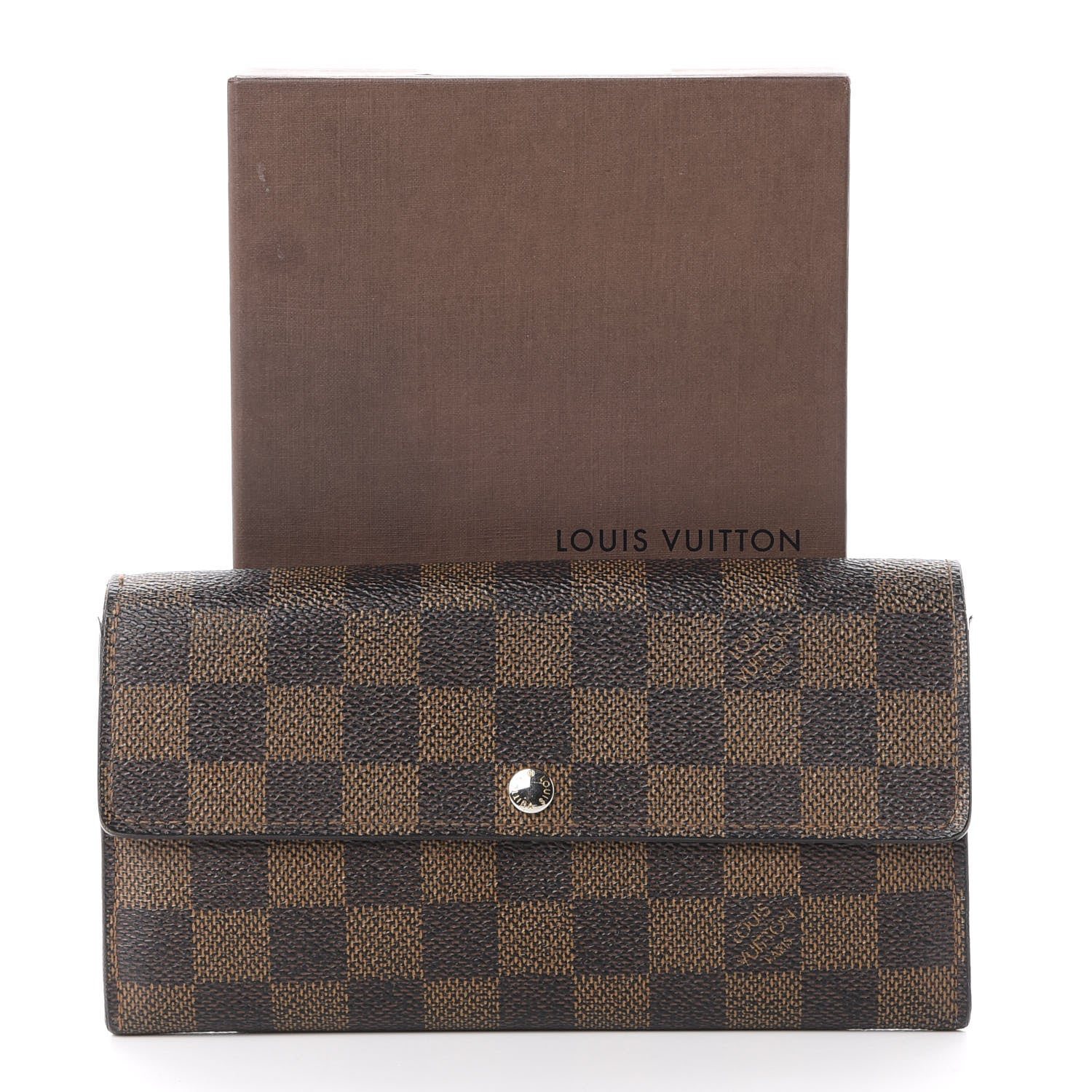 Louis Vuitton Damier Ebene Sarah Wallet 12 of 12
