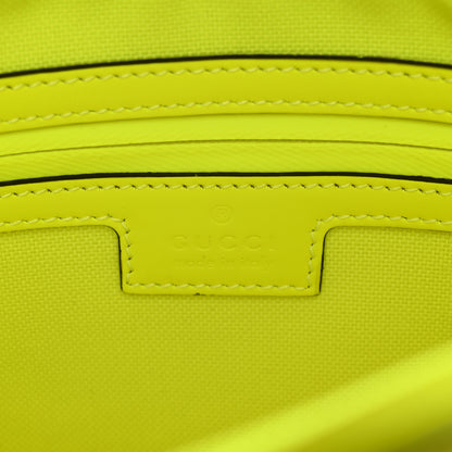 Gucci Rubber Effect Monogram GG Crossbody Bag Fluorescent Yellow 6 of 10