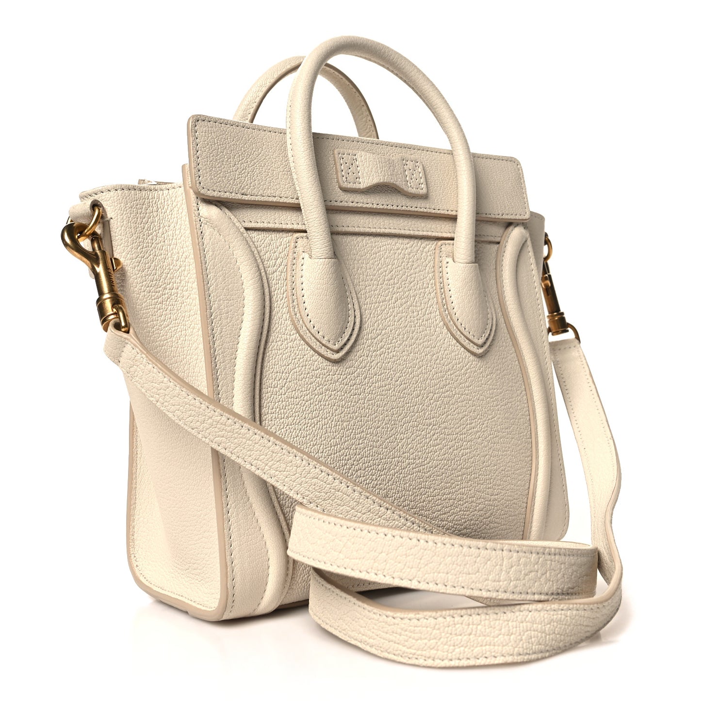 Goatskin Nano Luggage White