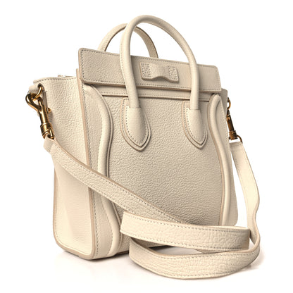 Celine Goatskin Nano Luggage White 3 of 12