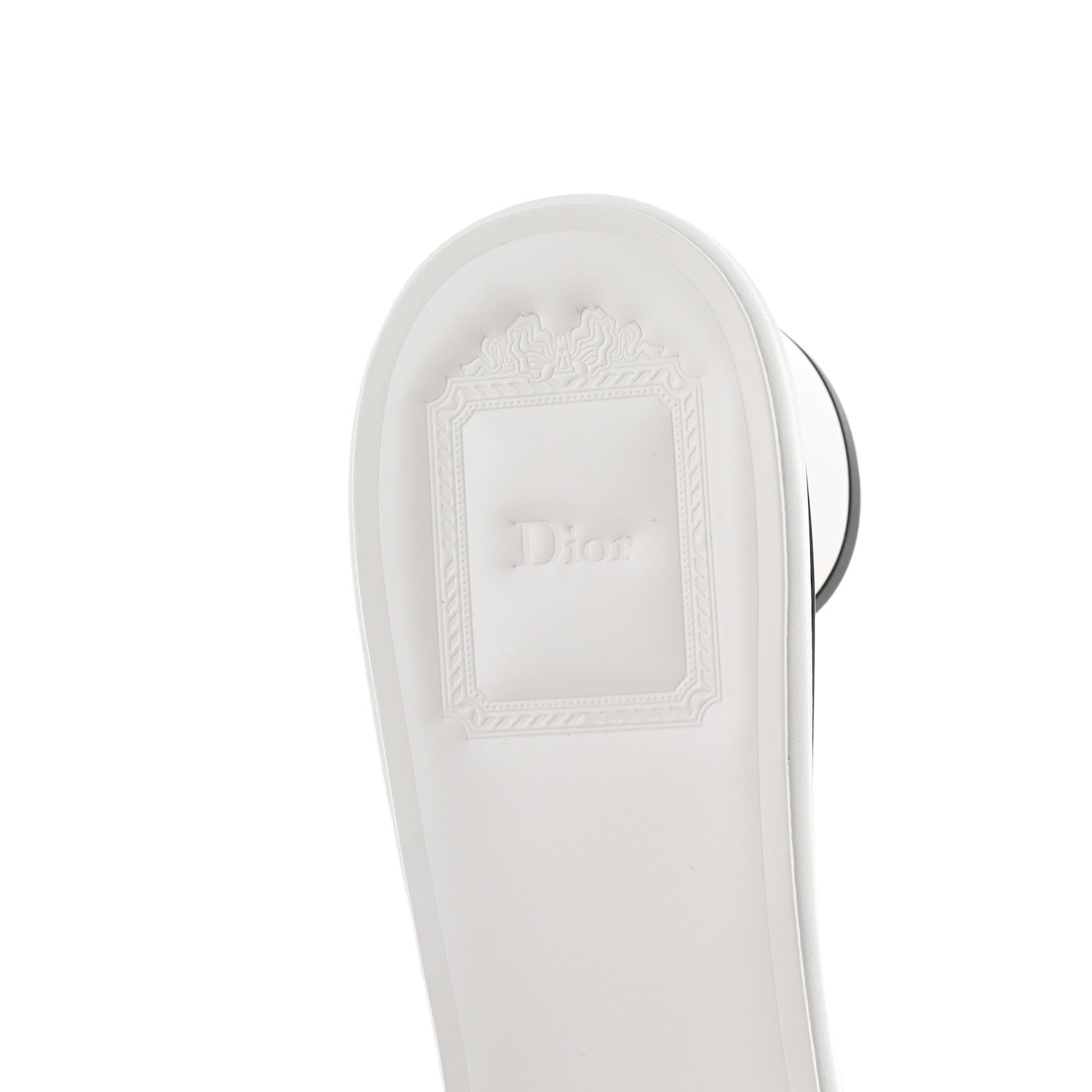 Christian Dior Lambskin Daisy Embroidered Dior Bloom Heeled Slide Sandals 39 White 8 of 10