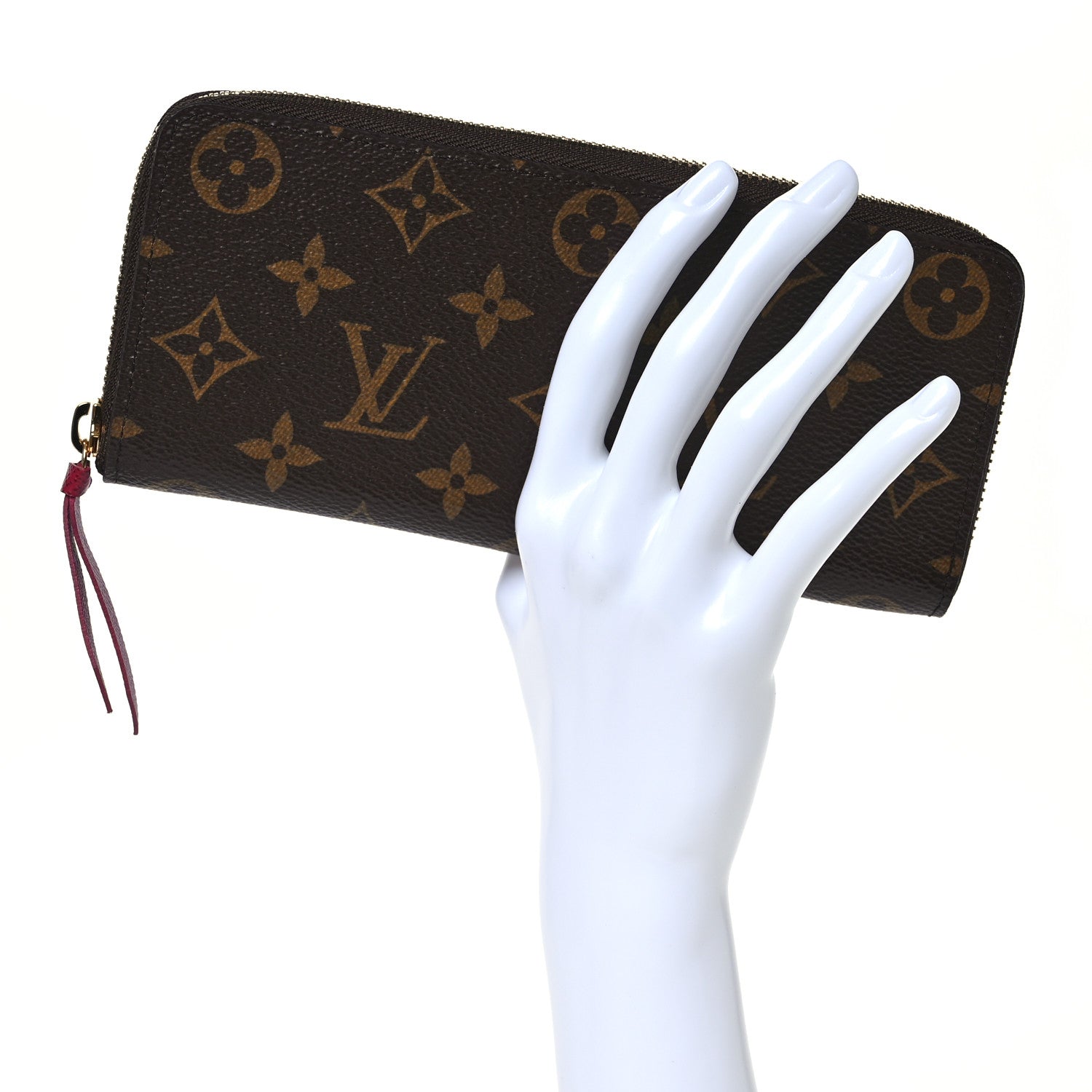 Louis Vuitton Monogram Clemence Wallet Fuchsia 2 of 11