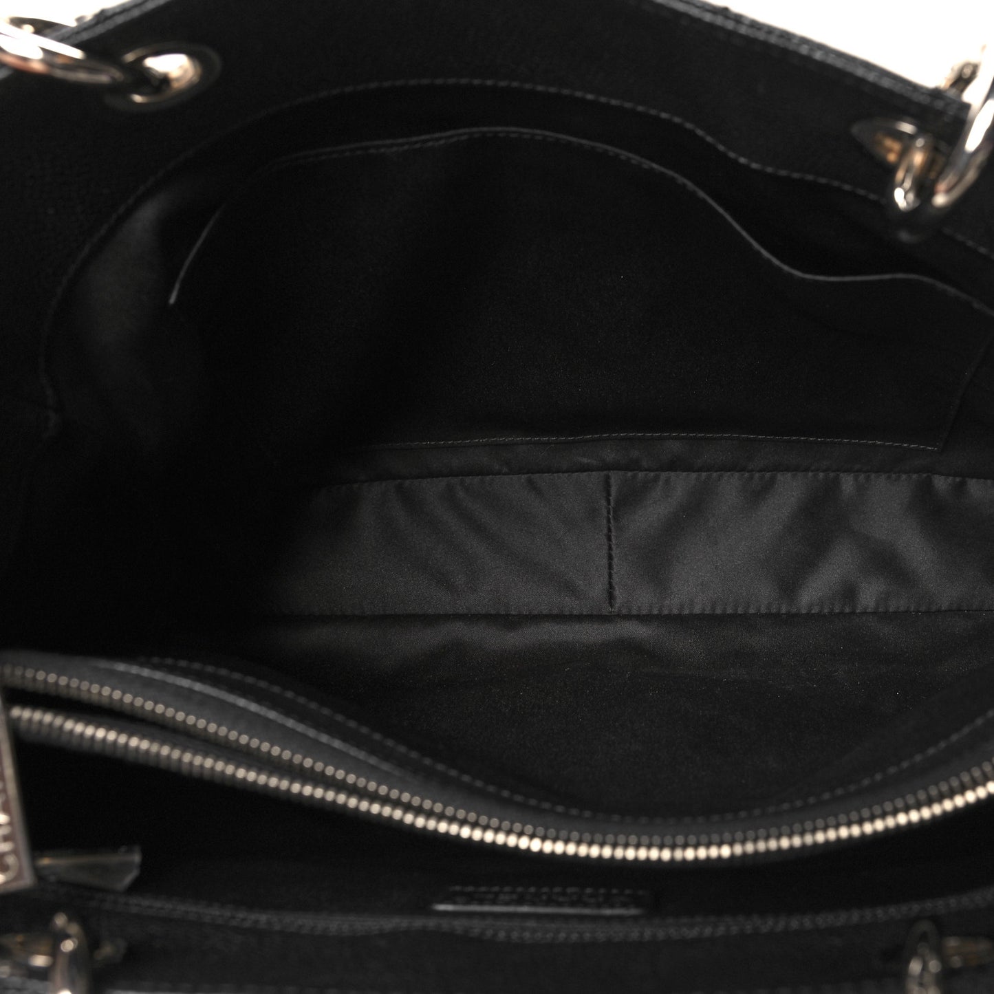 Caviar Quilted Grand Shopping Tote GST Black