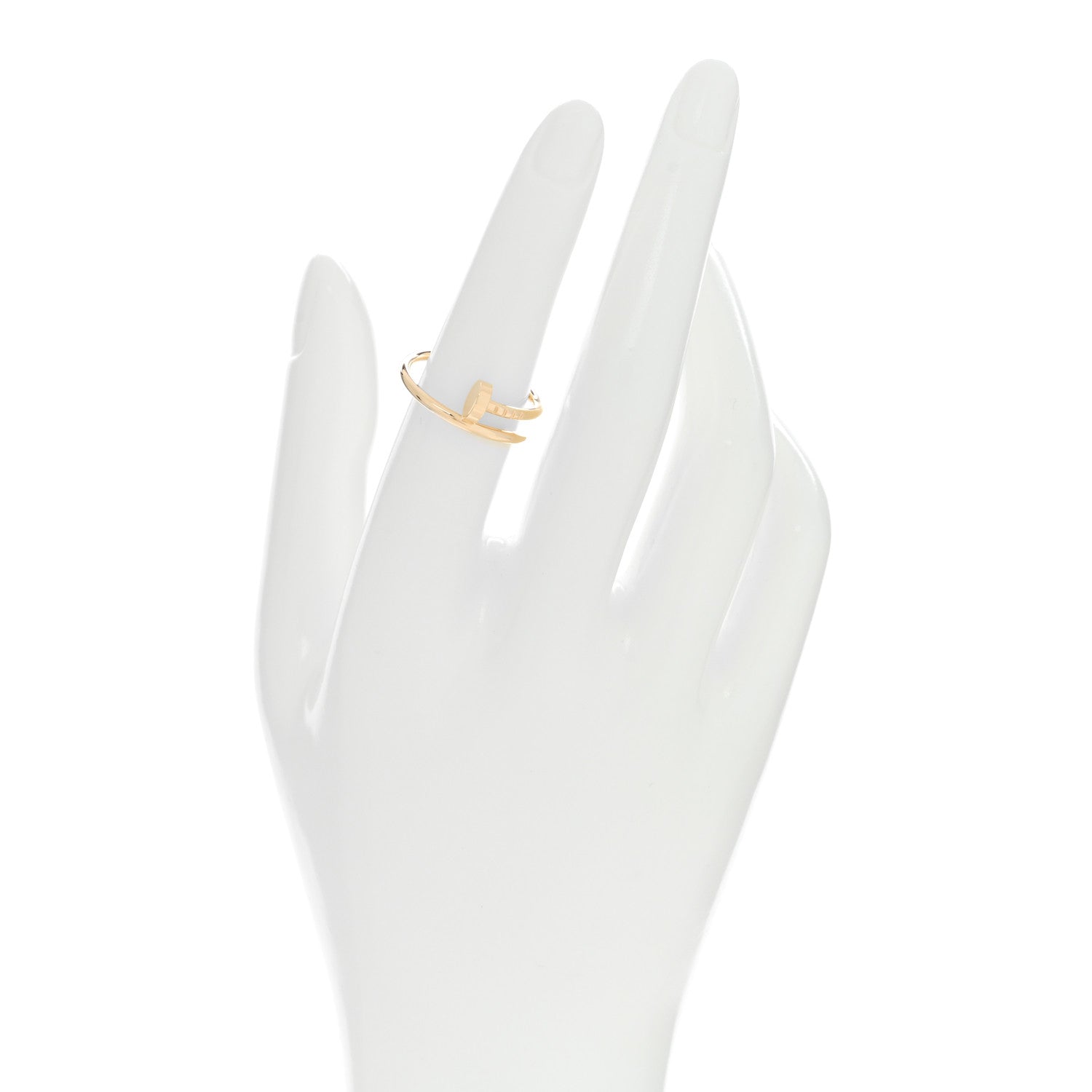 Cartier 18K Yellow Gold Small Juste Un Clou Ring 54 7 2 of 5
