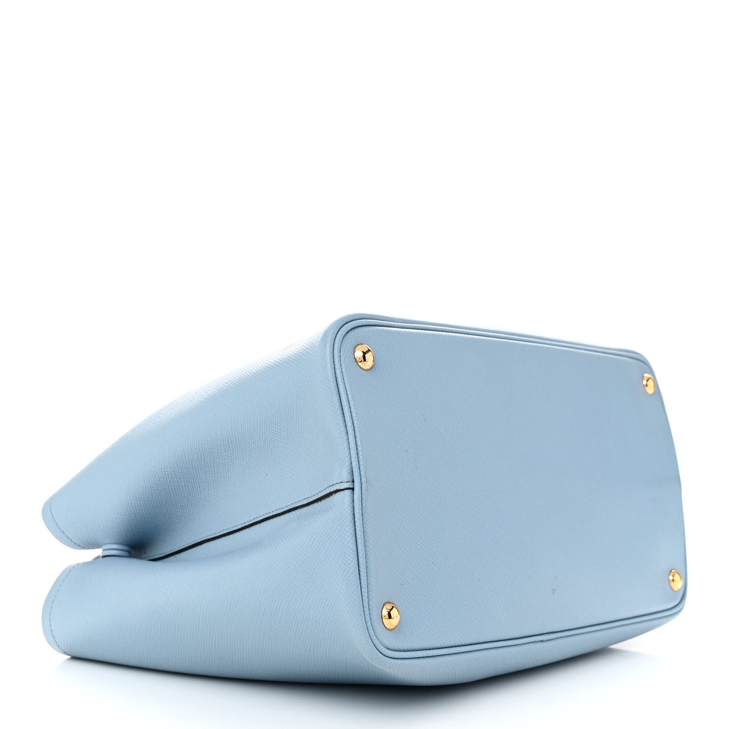 Saffiano Cuir Medium Double Bag Astrale Blue