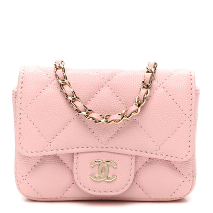 Chanel Caviar Quilted Mini Chain Belt Bag Light Pink 1 of 8