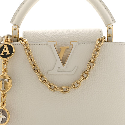 Louis Vuitton Taurillon Small Chain My Capucines Snow 7 of 10