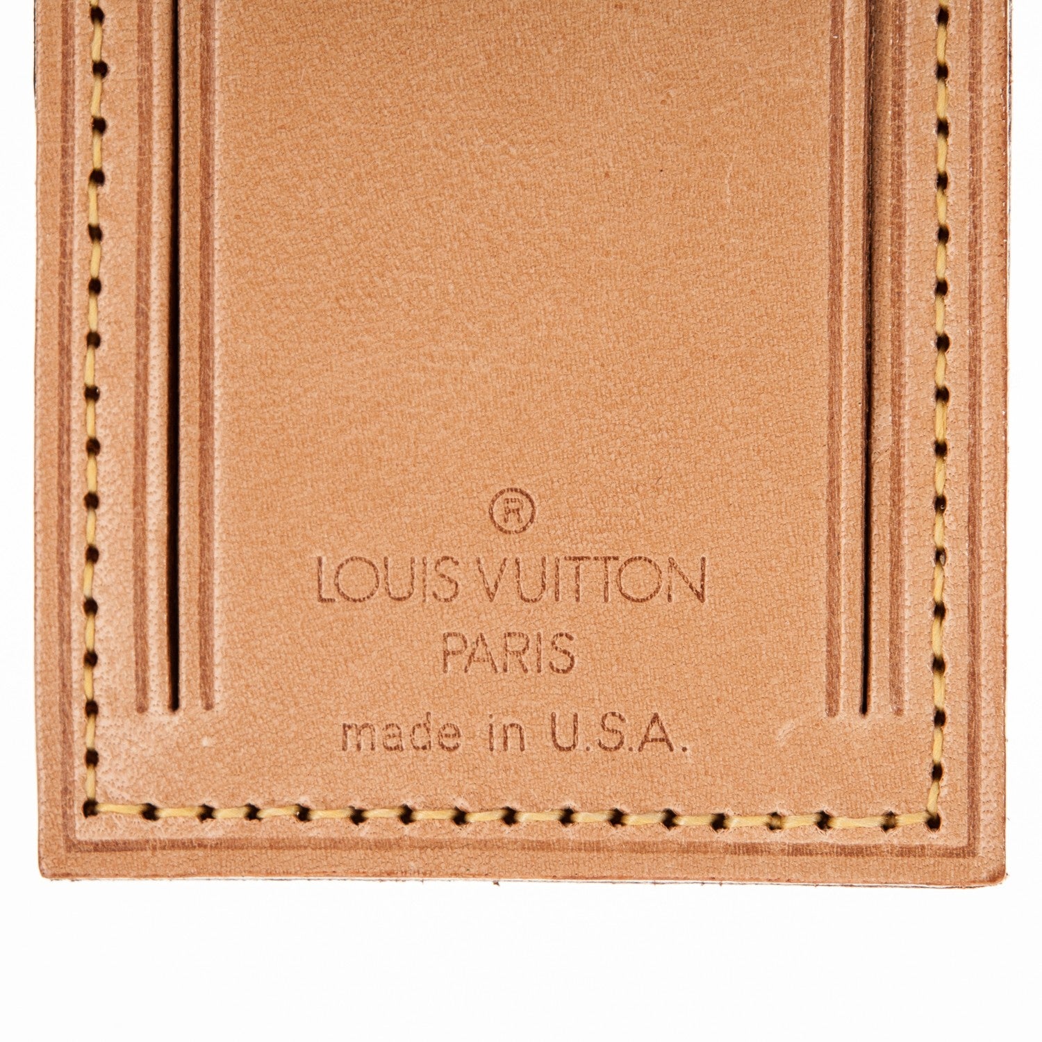 Louis Vuitton Vachetta Luggage Tag 3 of 4