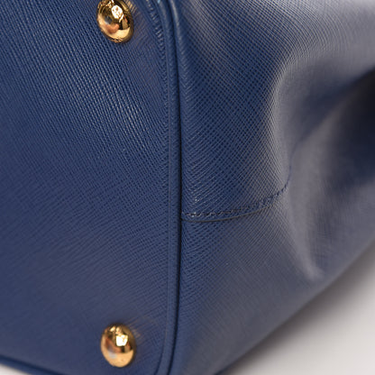 Prada Saffiano Lux Galleria Front Pocket Tote Bluette Cobalto 11 of 13