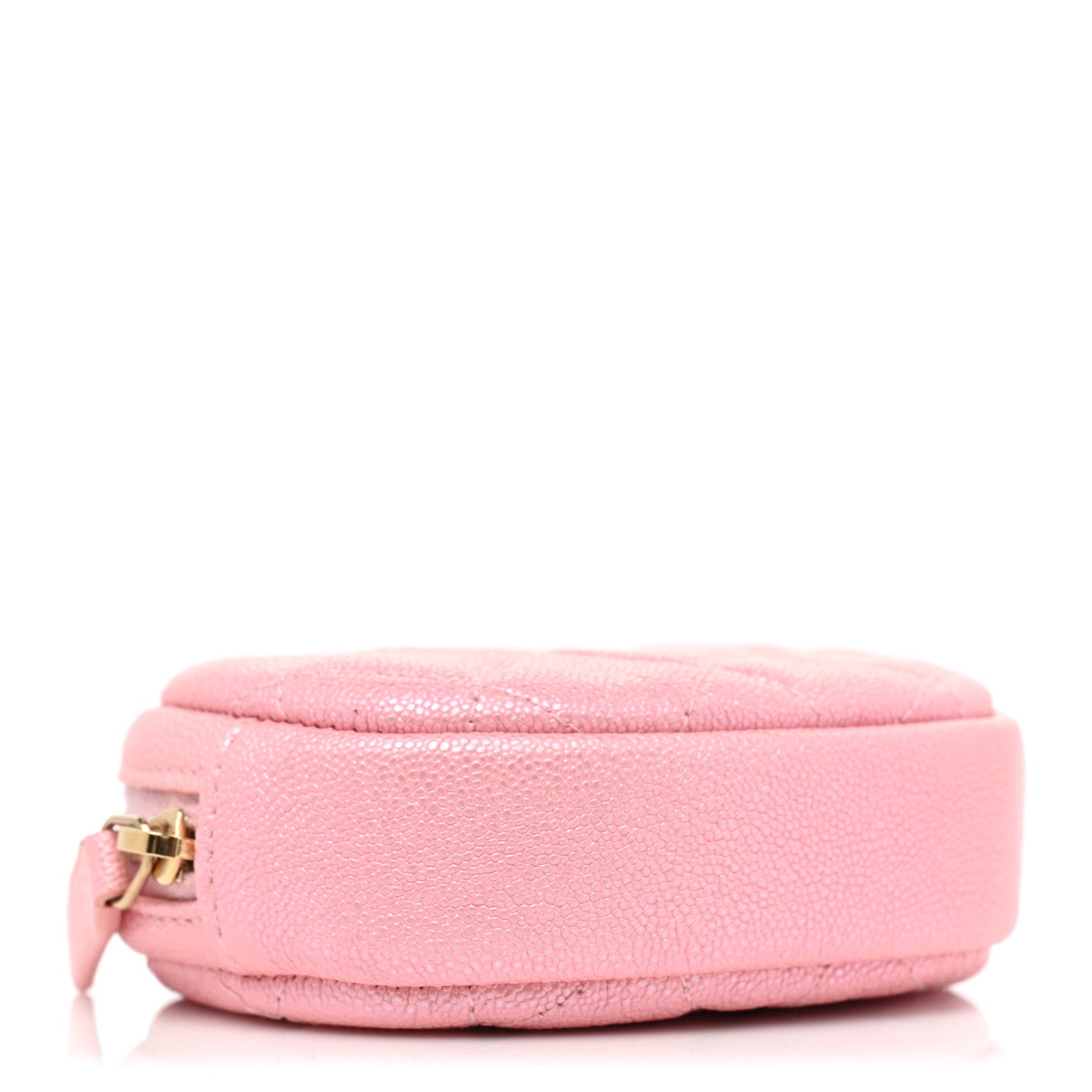 Chanel Iridescent Caviar Quilted Zip Around Classic Coin Purse Rose Pink 3 of 7