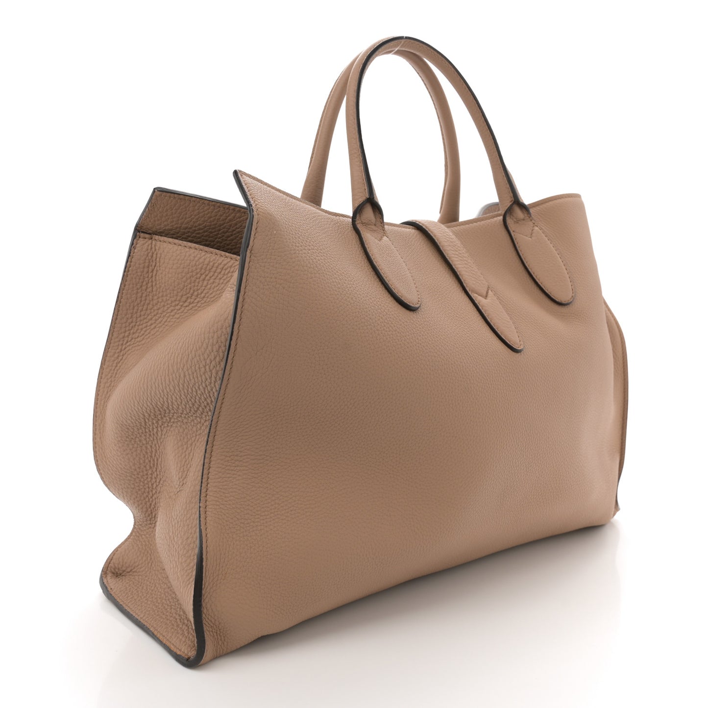 Soft Calfskin Medium Jackie Top Handle Bag Classic Camel