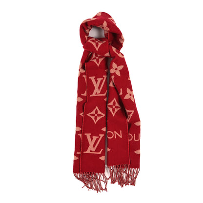 Louis Vuitton Wool Monogram LV Essential Scarf Carmine 1 of 3