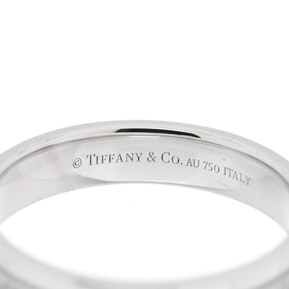 Tiffany 18K White Gold Diamond Narrow T Two Ring 61 9.5 4 of 4