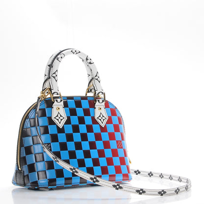 Louis Vuitton Epi Damier Race Alma BB Blue Vert 4 of 8