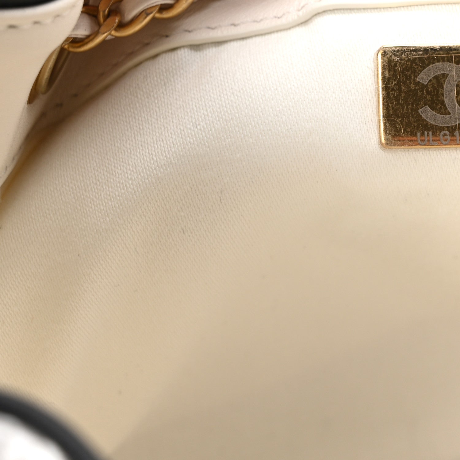 Chanel Braided Raffia Calfskin Mini Chanel 25 Handbag White Black 7 of 10