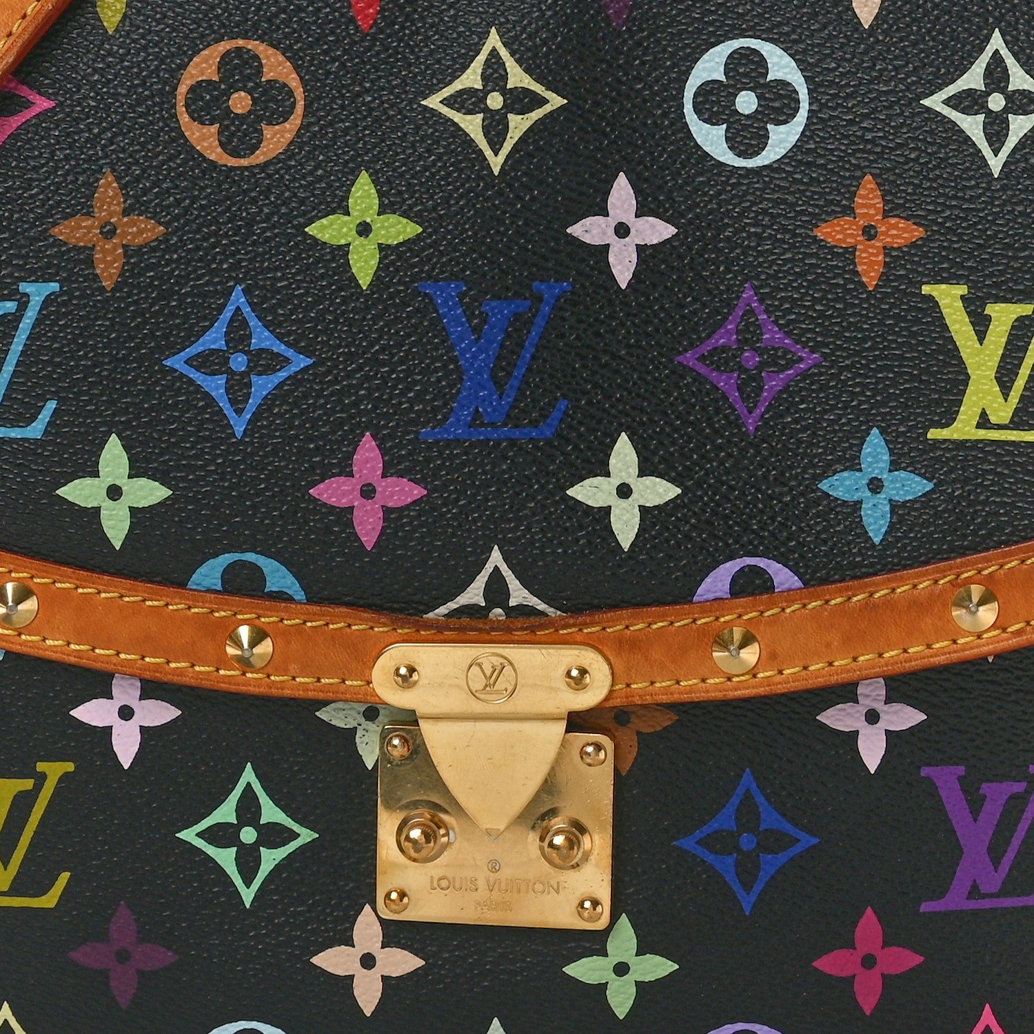 Louis Vuitton Monogram Multicolor Sologne Black 7 of 11