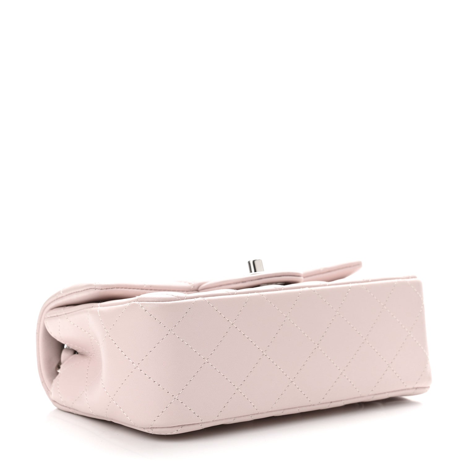 Chanel Lambskin Quilted Mini Rectangular Flap Light Purple 3 of 10