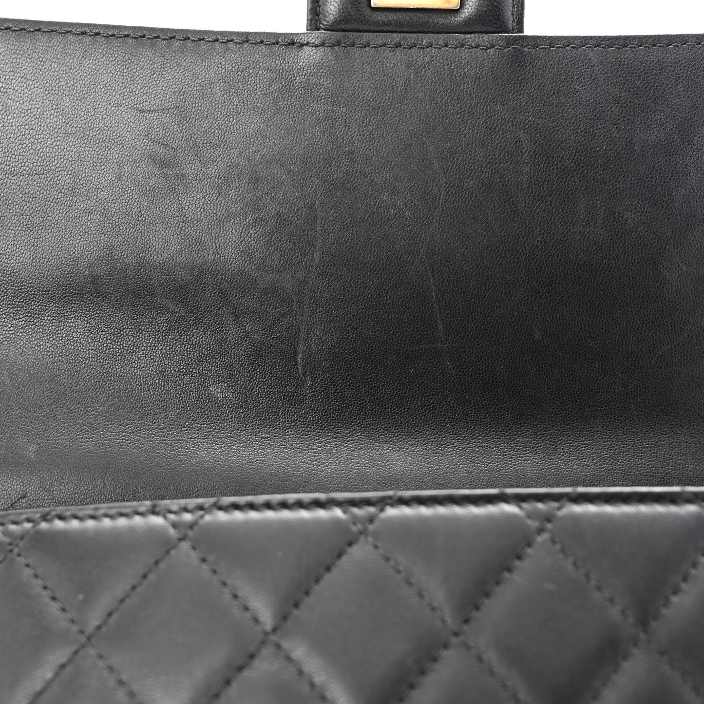 Lambskin Quilted Medium Crossing Times Flap Black
