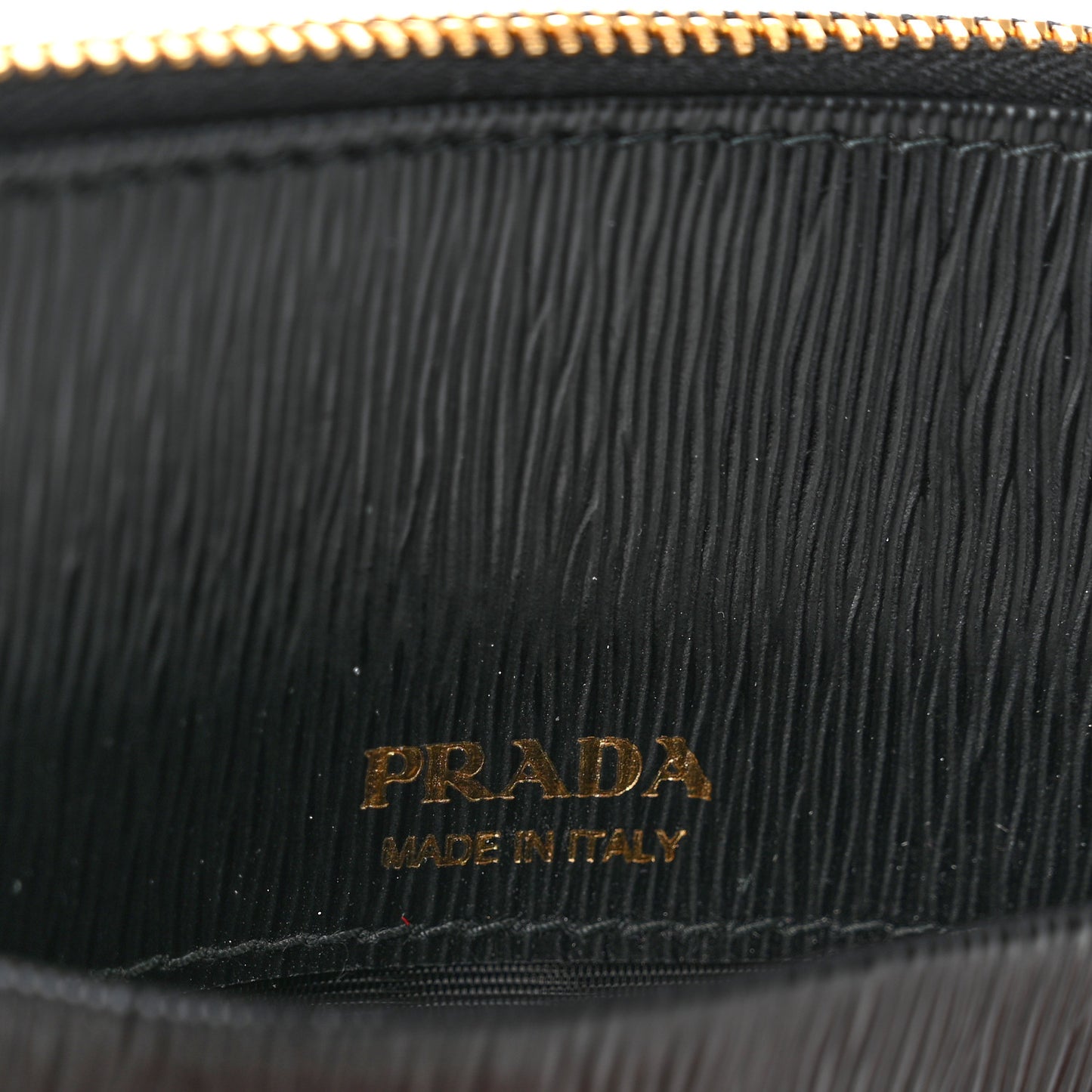Vitello Move Zip Top Card Holder Black Lacca