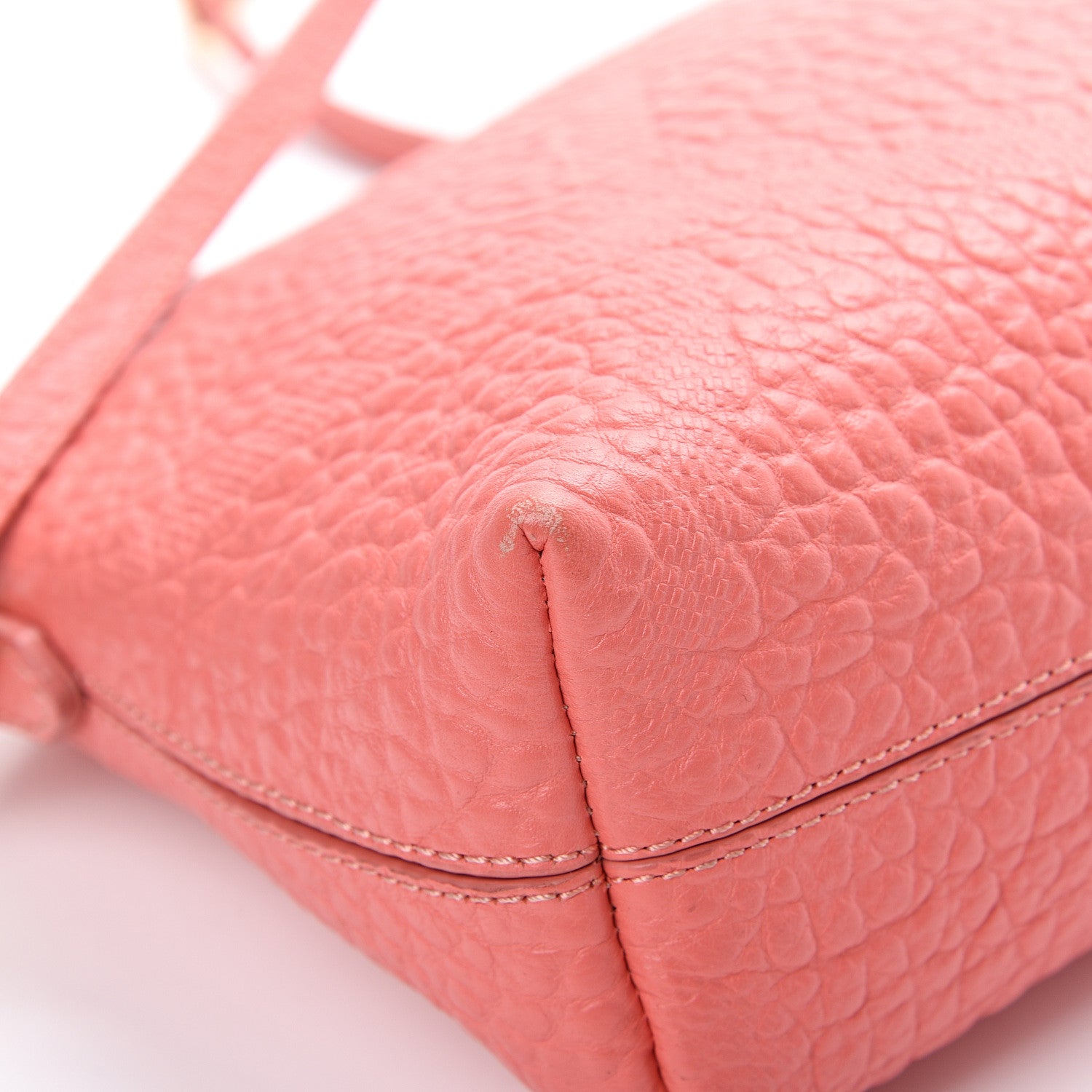 Burberry Signature Grain Calfskin Small Chichester Crossbody Clutch Bag Copper Pink 12 of 15