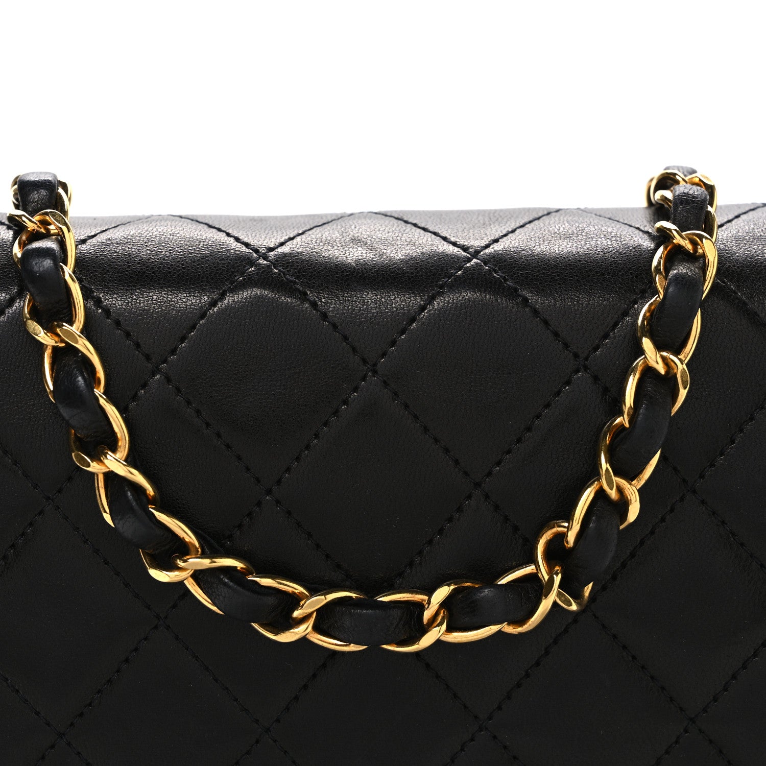 Chanel Lambskin Quilted Small Single Flap Bag Black 9 of 12