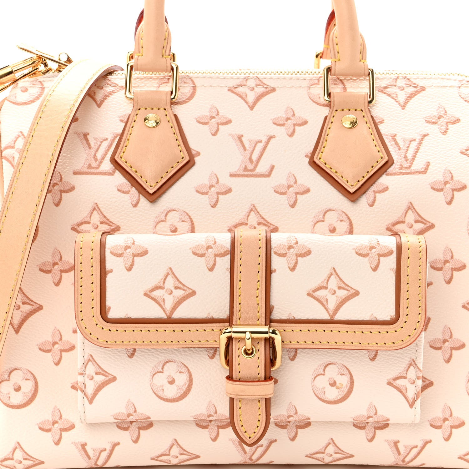 Louis Vuitton Monogram Fall for You Speedy Bandouliere 25 Beige Clair 7 of 9