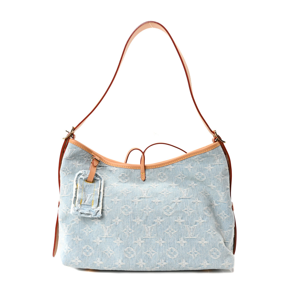 Monogram Denim CarryAll PM Sky Blue