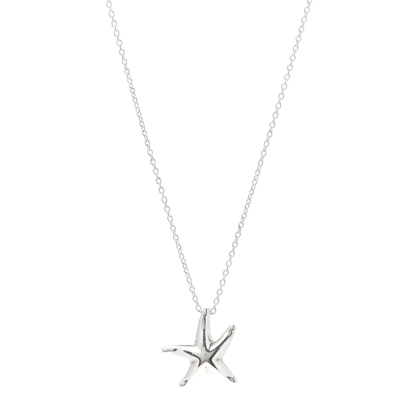 Sterling Silver 15mm Elsa Peretti Starfish Pendant Necklace