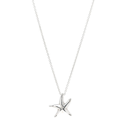 Tiffany Sterling Silver 15mm Elsa Peretti Starfish Pendant Necklace 1 of 7