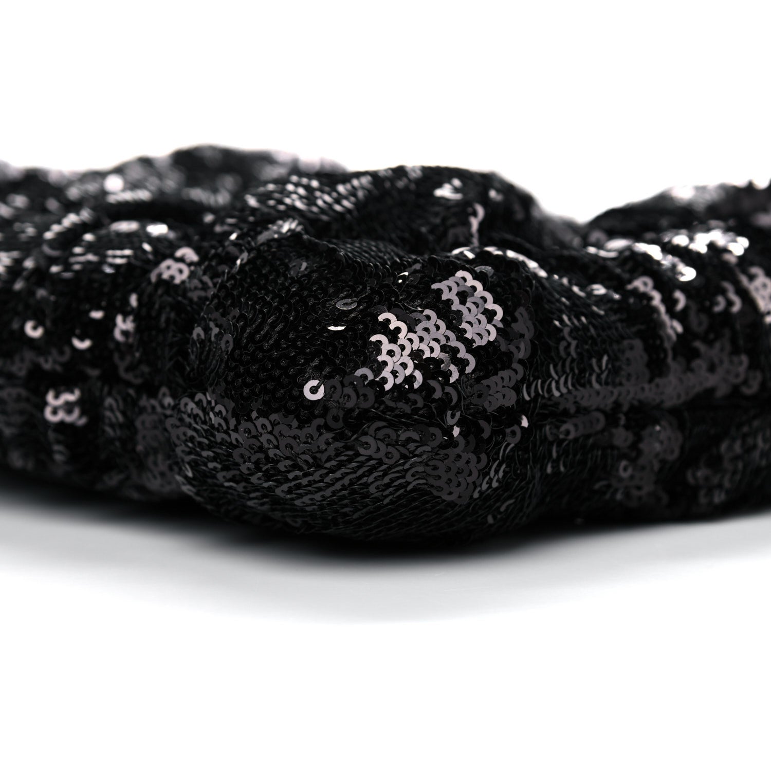Chanel Sequins Quilted Large Chanel 19 Pouch Black 10 of 11